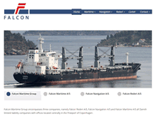 Tablet Screenshot of falcon-maritime.com